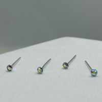 Vente chaude 925 Argent Boule Nez Goujons Anneau pour Femmes Hommes Corps Piercings Bijoux