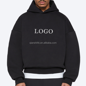 Vêtements de rue Boxy Plain Hoodie Personnalisé de haute qualité Cropped Designer Cotton Hoodie Heavyweight Oversized Hoodie Manufacturers - Product Image 6