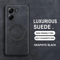 Funda de Cuero PU de Lujo para Xiaomi POCO X7 Pro, Protector de TPU Premium Agradable al Tacto, Carga Inalámbrica Magnética, Nueva