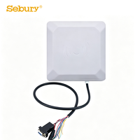 Lector RFID UHF Fijo de Largo Alcance 15m IP65 Resistente al Agua 840-960MHz EPC Gen2 ISO18000-6C Antena de Polarización Circular de 8dBi