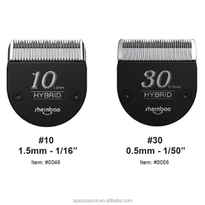 ใบมีดเซรามิกมาตรฐาน <span class=keywords><strong>Shernbao</strong></span> HY-10/30 แบบไฮบริด ใช้ได้กับใบมีดตัดผมแบบ 4-in-1 ที่สามารถติดกับหวีรองตัดแบบ 5-in-1 ได้ - Product Image 3