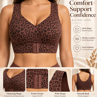 Soutiens-gorge de sport correcteurs de posture TK les plus vendus pour femmes, sans armatures, effet push-up, fermeture avant, maintien élevé, soutien-gorge de yoga grande taille