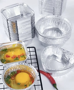 180Ml Dùng Một Lần Bánh Sữa Chua Lá Pan Nhôm Lá Nướng Khuôn Tart Tin <span class=keywords><strong>Foil</strong></span> Khay Nướng Bánh Tin Nhôm Thực Phẩm Container - Product Image 5