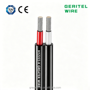 <span class=keywords><strong>สาย</strong></span>ไฟ GERITEL 1000V/1500V ทองแดงเคลือบดีบุก XLPO มาตรฐาน IP68 <span class=keywords><strong>สาย</strong></span>เคเบิลโซลาร์เซลล์ไฟฟ้ากระแสตรง 4 มม. 6 มม. 10 มม. / สำหรับติดตั้งบนหลังคา - Product Image 1
