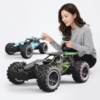 Mini camion monstre RC tout-terrain 1:18, télécommande 2,4 GHz, 15 km/h, drift, chargeur, assemblage requis, jouets de course pour garçons