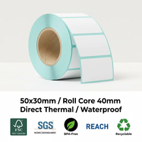 Papel Térmico para Etiquetas E-Packet, Resistente a Tres Factores, 100 20 30 50 70 80 90 100, Autoadhesivo, para Códigos de Barras, Formato Cuadrado