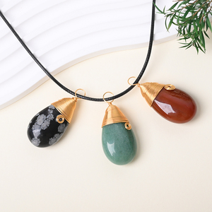Wholesale High Quality Crystal Pendant Drop Shape <b>Wire</b> Pendant <b>for</b> Crystal Jewlery - Product Image 1