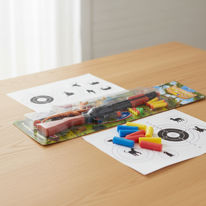 <span class=keywords><strong>Jeu</strong></span> de tir éducatif pour enfants en plastique écologique avec dinosaure - Product Image 3