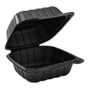 Take Away Container Rectangular Takeaway Custom To Go Containers Restaurant Single Compartment Takeaway Hot Food Container