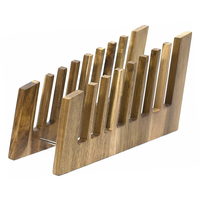 Organisateur de bureau en bois pour dossiers, support vertical pour ordinateur portable, inclinateur pour tablette, trieur de courrier pour rangement de bureau