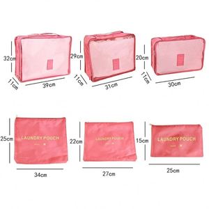 6 Pieces Large Size Travel Organizer Portable Suitcase Organizer Clothes Shoes Makeup <b>Bag</b> Luggage Organizer Travel Storage <b>Bag</b> - Product Image 5