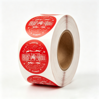 Autocollants en vinyle durables avec logo personnalisé, autocollants adhésifs, production rapide en grande quantité, autocollants ronds, impression de logo en gros