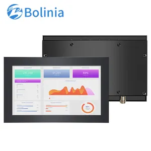 Commercio all'ingrosso 7 pollici Mini involucro in metallo Monitor Non touch con VESA a parete Stand orecchie pendenti VGA HD-MI per attrezzature industriali