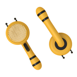 Strumento per la rimozione dei peli di gatto cane con un pulsante spazzola per capelli - Product Image 3