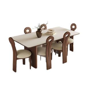 Juego de Comedor de 5 Piezas con Mesa de Estilo Vintage en Blanco, Muebles para Comedor que Ahorran Espacio - Product Image 4