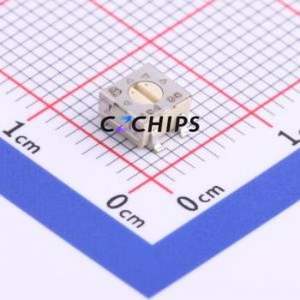 Résistance/potentiomètre réglable 3314G-1-104E SMD-3P, résistance 4,5x4,5 mm 100 kOhm 20 % 250 mW 100 ppm/ ℃ - Product Image 1