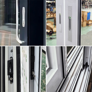 <span class=keywords><strong>Porte</strong></span> <span class=keywords><strong>coulissante</strong></span> européenne moderne en aluminium à double vitrage trempé avec rail de drainage - Product Image 3