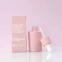 Vente en gros de boîte de papier d'emballage cosmétique personnalisé de rouge à lèvres brillant à lèvres rose de marque privée de luxe