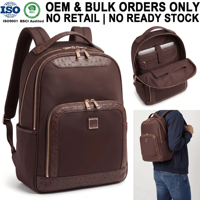 Sac à dos professionnel pour affaires, fabriqué sur mesure, résistant à l'eau, en nylon, avec compartiment pour ordinateur portable, pour le travail