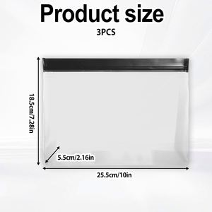 Transparent PVC Plastic Garment Underwear <b>Zip</b> <b>Lock</b> Zipper <b>Zip</b> <b>Bag</b> Packaging - Product Image 2