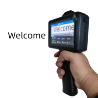 Fábrica al por mayor automática portátil impresora de inyección de tinta de mano pistola inteligente lote máquina de etiquetas digitales para la caducidad Logo Número de impresión