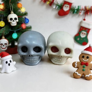 Juguete Antiestrés de Calavera Horripilante, Bola de Estrés de Calavera de Terror, Insectos Realistas de TPR, Juguete de Cabeza de Esqueleto, Recuerdos de Fiesta de Halloween - Product Image 6