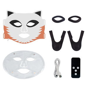 Máscara Facial LED de Silicona con Diseño de Gato y Panda, Terapia de Luz Roja, Azul e Infrarroja, Dispositivo de Belleza para el Cuidado de la Piel en Casa para Mujeres - Product Image 2