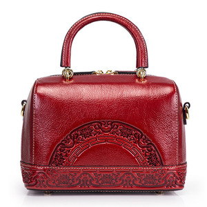 Bolso de Mano Retro de Cuero Genuino en Oferta, Bolso Bandolera de Estilo Artesanal, Gran Capacidad, Bolsos de Lujo para Mujer - Product Image 1