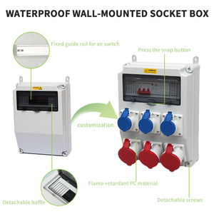 <span class=keywords><strong>Scatola</strong></span> di Distribuzione Elettrica Portatile IP67 in PE, Impermeabile e Antipolvere, per Uso Industriale Esterno - Product Image 2
