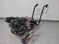 Machine de marquage routier pour la peinture de lignes de parking, machine de marquage de lignes sans air alimentée par batterie avec guide laser