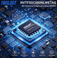 Diode de sécurité à montage en surface NK NVTFS5C680NLWFETAG, boîtier PDFN3X3-8L, résistance interne 60V 20V Id30A Rds10V 11mR