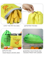 Nieuwe Waterdichte 210d Polyester Aluminiumfolie Draw String Food Fruit Groenten Vers Houden Trekkoord Isolatie Opbergtas