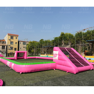 Commercial Portable Outdoor Sports <b>Games</b> <b>Inflatable</b> Football Pitch Arena Playground Soap Soccer Field <b>Inflatable</b> Football Field - Product Image 4