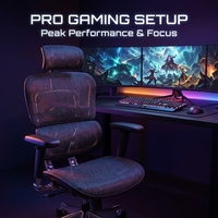 Chaise de bureau et de gaming AOR à haute capacité de charge, cadre renforcé en nylon, réglable en hauteur, rotation à 360 degrés, vente en gros d'usine