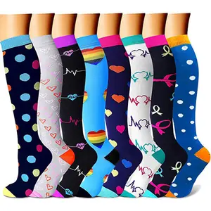 Socks For Socks Wholesale Custom Spandex Polyester Cotton Long Knee Medical Equipment Sports Football Compression Socks