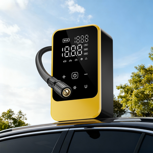 Gonfleur de pneus à <span class=keywords><strong>prix</strong></span> compétitif pour <span class=keywords><strong>voiture</strong></span>, moto, vélo, matériau ABS, moniteur de pression des pneus 150 psi, lumière LED SOS, jauge numérique - Product Image 1