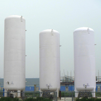 Réservoir de stockage cryogénique de CO2 liquide en acier inoxydable de 20 m3 avec certification ISO 9001, pression de conception de 2,16 Mpa, réservoir sous pression