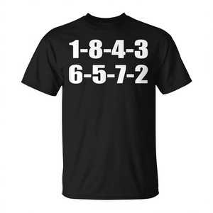 T-shirt 1-8-4-3-6-5-7-2 Firing Order V8 Engine pour moteurs Small Block et Big Block - Product Image 2