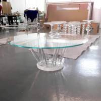 Table basse de salon circulaire personnalisée Meubles de salon au design créatif et simple