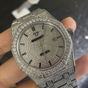 Reloj de Pulsera Mecánico de Lujo con Diamantes de Imitación, Estilo Hip Hop, Automático, con Certificado de Autenticidad, Reloj de Moissanita VVS - Product Image 2
