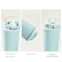 Gobelet isotherme en acier inoxydable à revêtement céramique, grande capacité, avec paille, tasse à café de voyage réutilisable, logo personnalisé