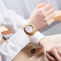 Mini Fokus MF0261l Sederhana Wanita Kuarsa Jam Tangan Pesona Berlian Imitasi Jam Tangan Wanita dengan Wanita Watch Set