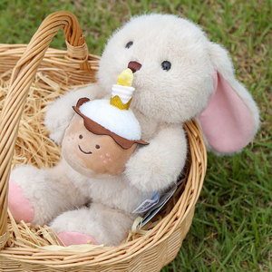 Dudu <span class=keywords><strong>Amy</strong></span> Rabbit Cake Style Juguete de peluche Cute Bunny Cloth Doll Bordado Regalo para niños para aliviar el estrés de Pascua - Product Image 4
