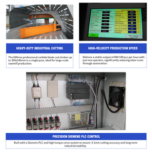 Sierra de Corte Transversal Automática HICAS SF6060 |   400-500 Piezas/h para Paletas de Madera |   PLC Sie 12.5kW CE - Product Image 3