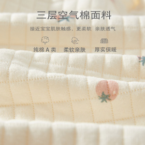 Chemisier mi-long pour nouveau-né en pur coton, classe A, 0-3 mois, printemps-automne, chaud, unisexe - Product Image 2