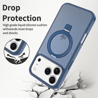 Coque de téléphone antichoc mate avec support magnétique à prix d'usine, accessoires mobiles pour iPhone 15, 17, 18 Pro Max