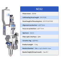 Kit de découpe laser à fibre HXLASER 2D 3D 1.5KW 2KW 3KW 6KW avec têtes de découpe laser Wsx, série KC et série NC, à mise au point manuelle et automatique