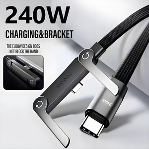 Câble de charge super rapide USB Type C 240W avec support de téléphone et câble de données - Product Image 2