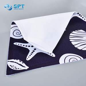 أنماط البوليستر المختلفة منقوشة التكبير باندانا الكلب مخصص المطبوعة البوليستر وشاح الحيوانات الأليفة مع طوق - Product Image 5