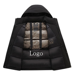 Manteau veste en duvet Ultra léger doudoune imperméable veste d'hiver grande taille manteau en duvet décontracté hommes - Product Image 5